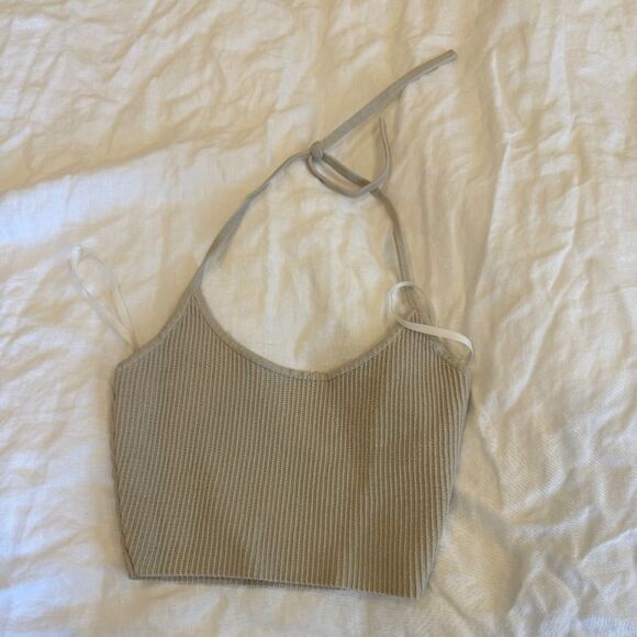 Aritzia Babaton Sculpt Knit Fuller Halter Top - size xxs - Picture 1 of 4